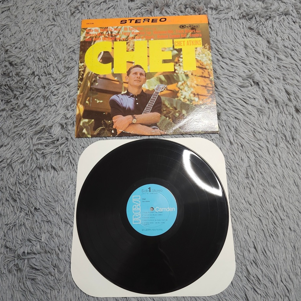 Chet Atkins‎ Chet LP Vinyl Record Stereo Camden CAS-2182 Country Guitar Album